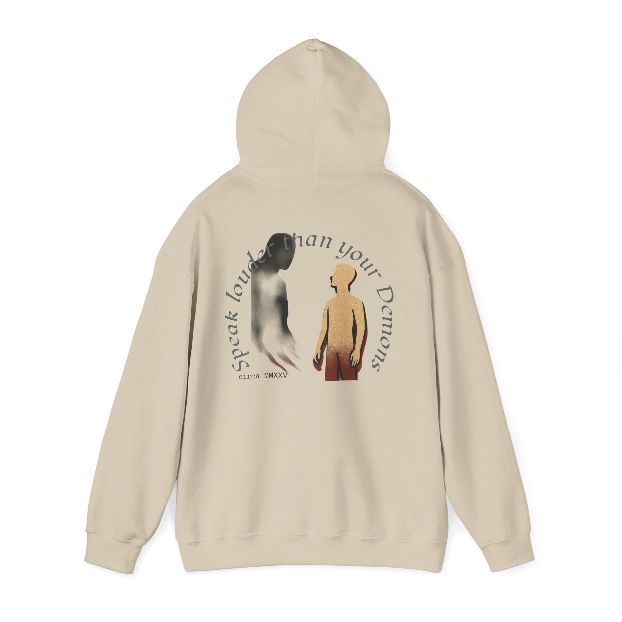 Empowering Hoodie: Speak Louder than your Demons, Motivational Sweatshirt