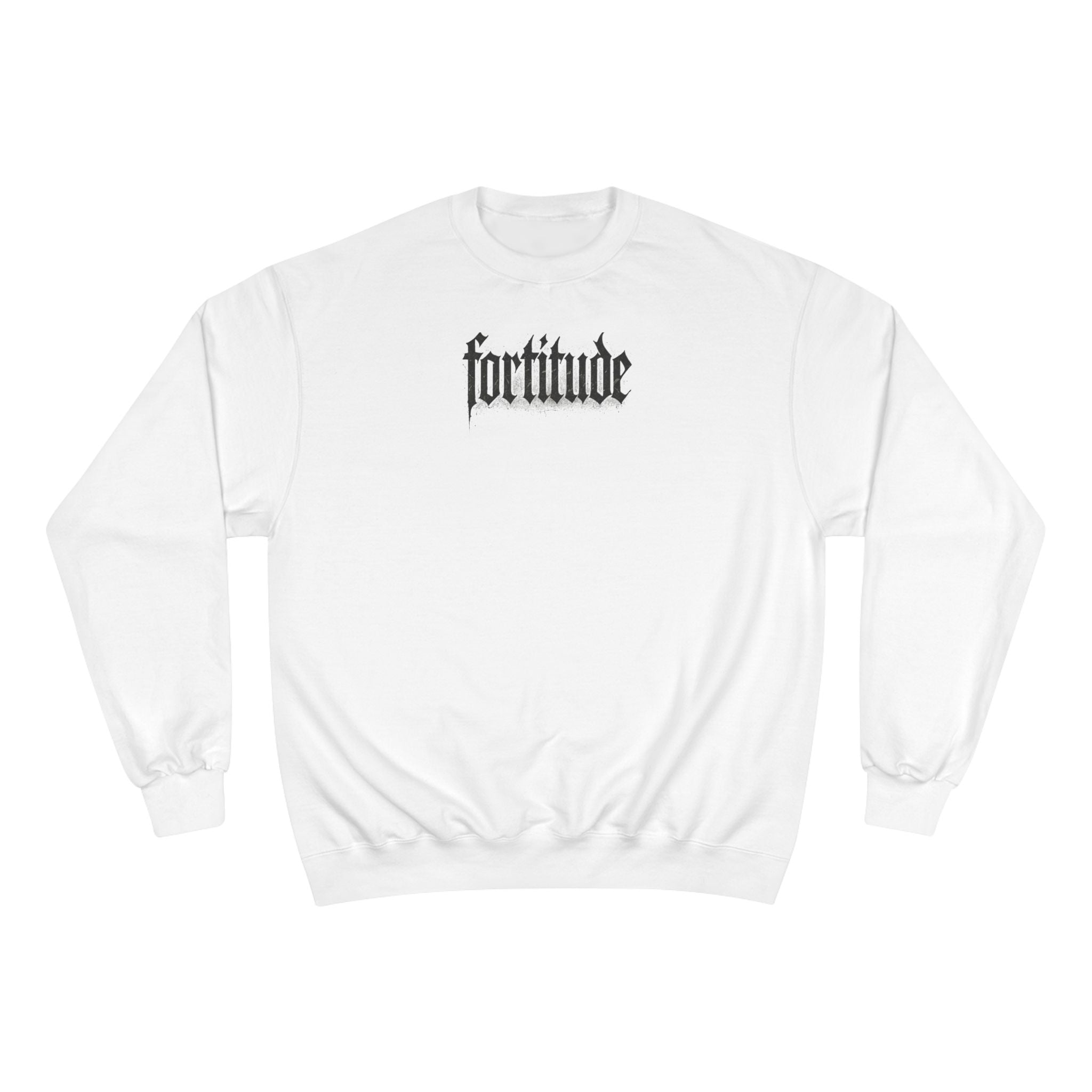 Fortitude Graphic Champion Sweatshirt for Resilience and Strength