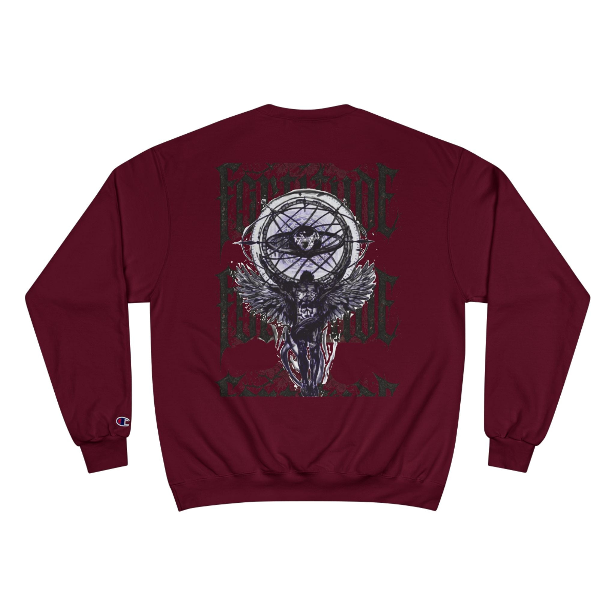 Fortitude Graphic Champion Sweatshirt for Resilience and Strength